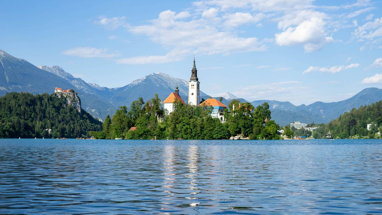 Meer van Bled in Slovenie