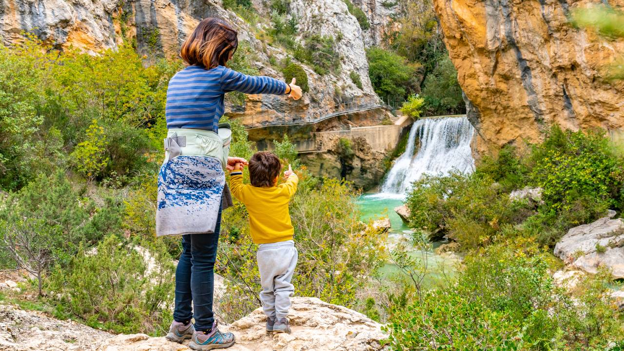 Wandelen bij de Rio Vero canyon in Aragon