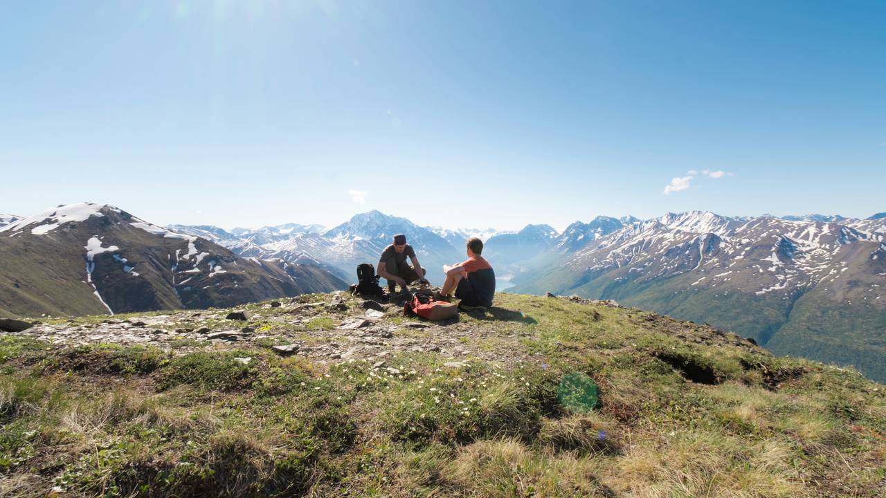 Eklutna Lakes in Anchorage, Alaska