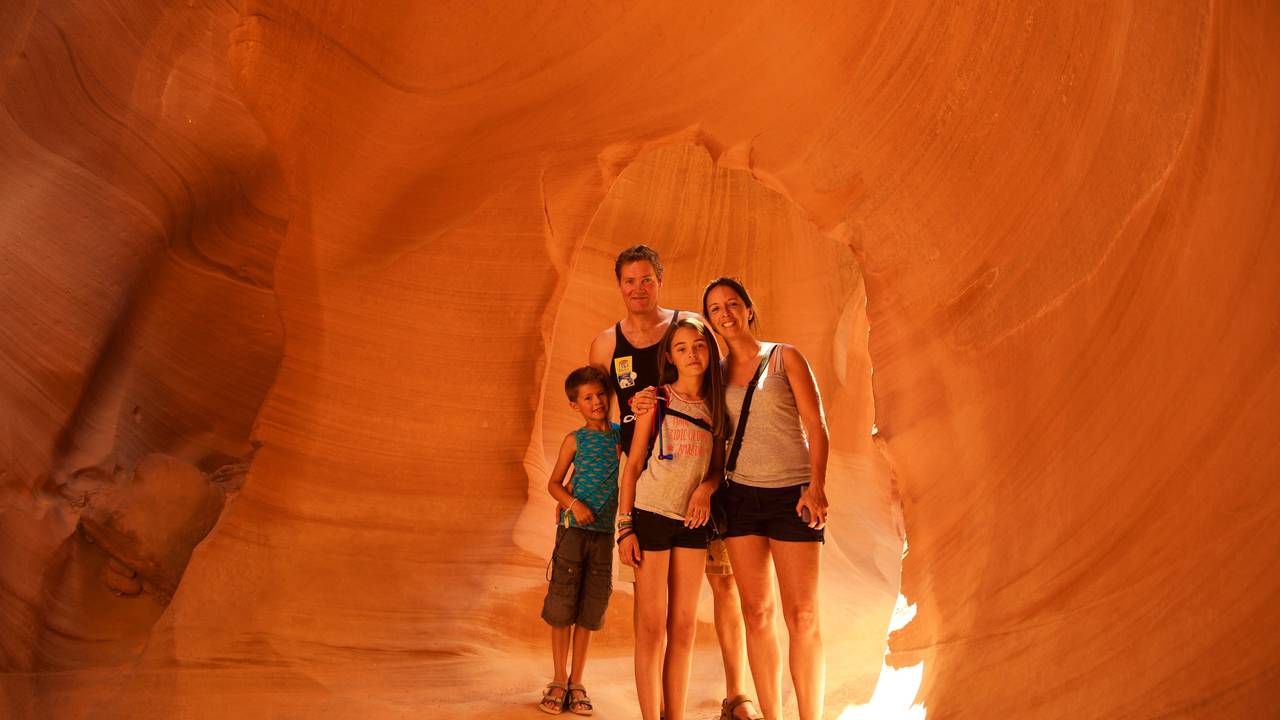 Antelope Canyon met het gezin