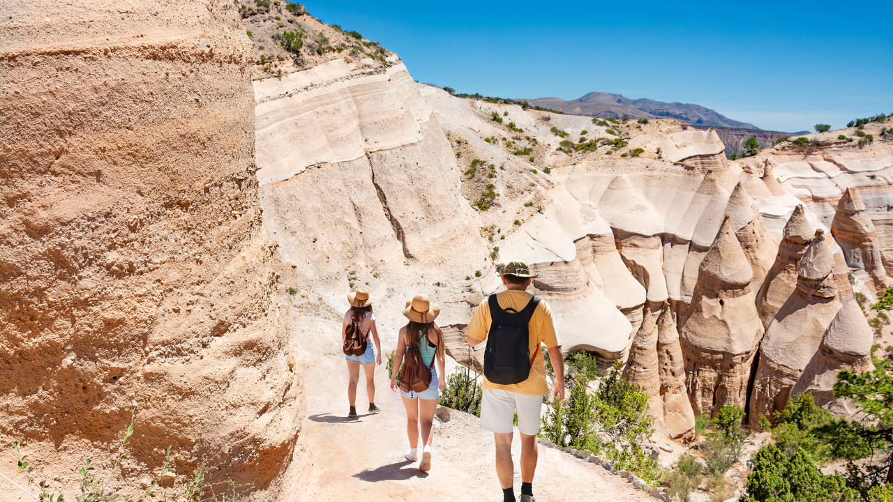 Wandelen bij Santa Fe, New Mexico