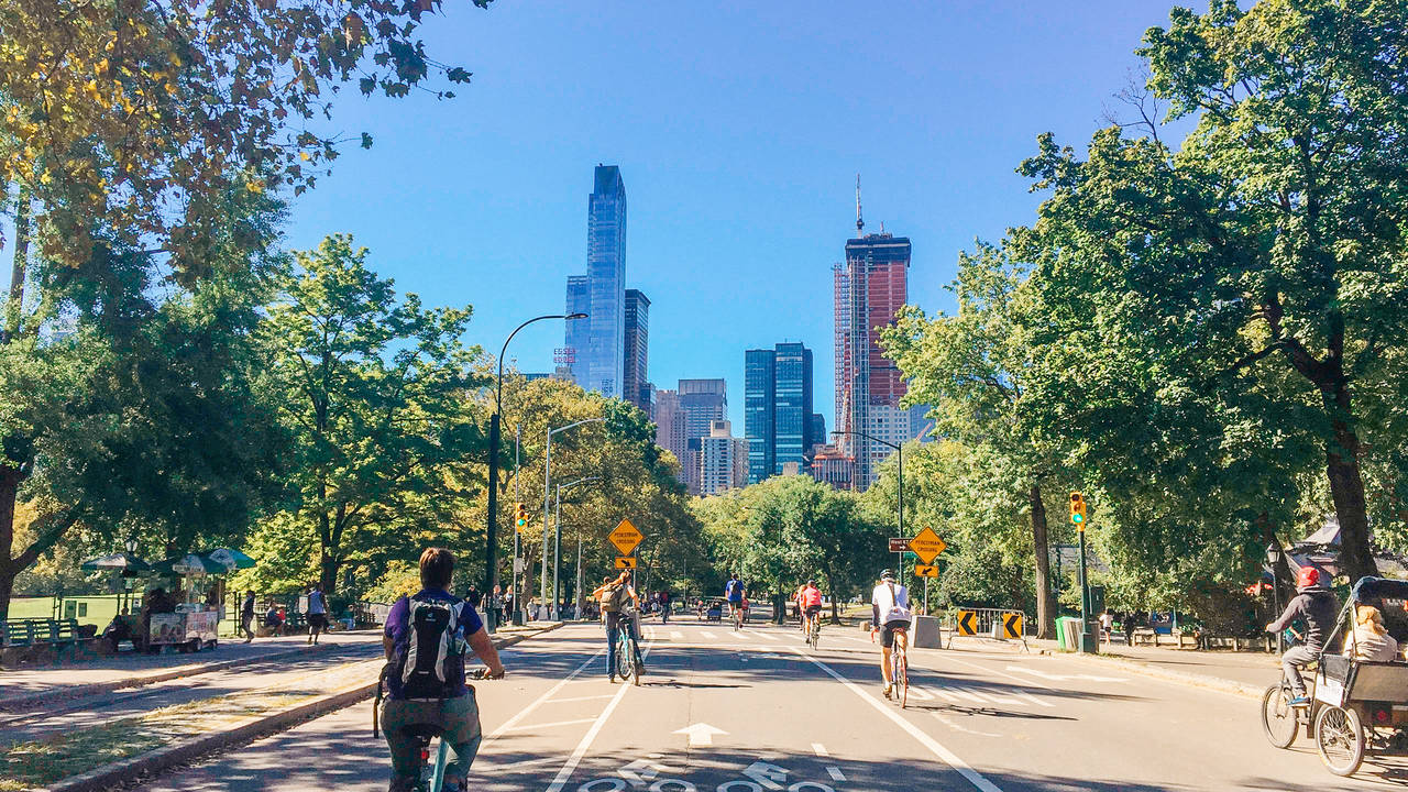 Fietsen in Central Park