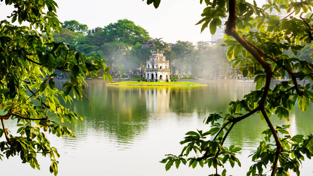 Hoan Kiem Lake in Hanoi