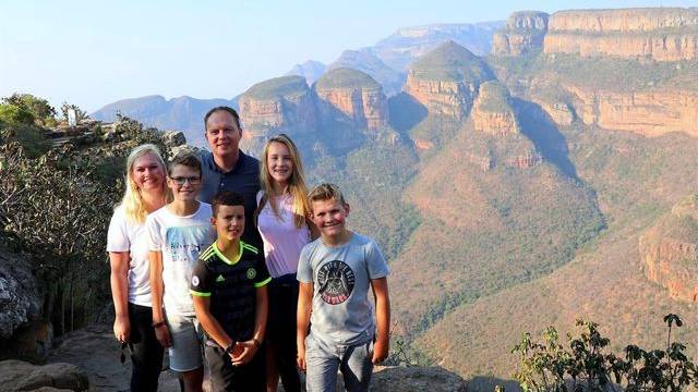 Gezin bij de Panorama Route