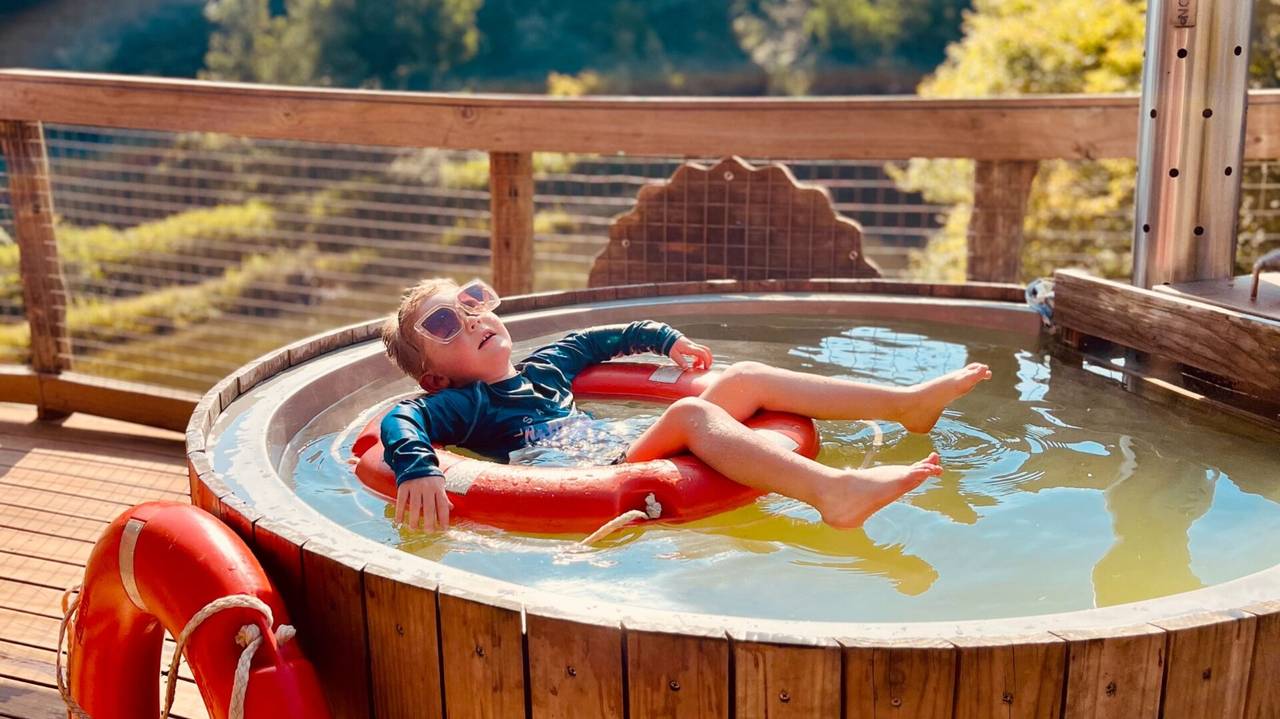 Chillen in de hot tub