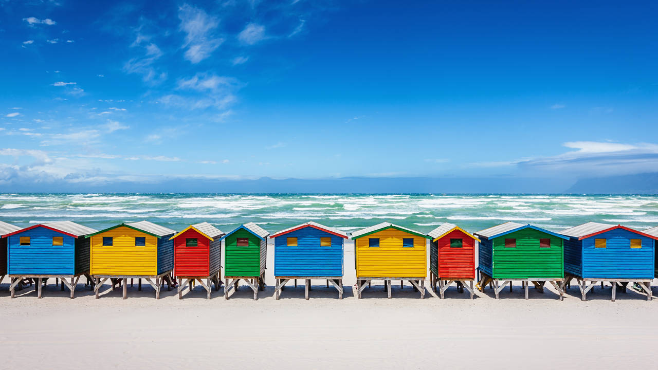 Muizenberg strand in Kaapstad