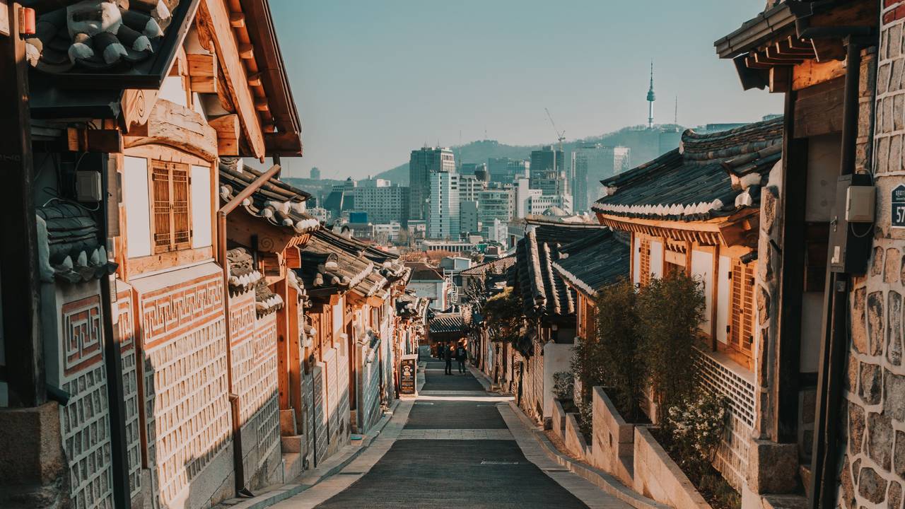 Hanok Sky Line in Seoul