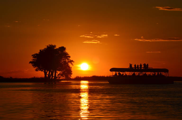 Zonsondergang in Chobe National Park