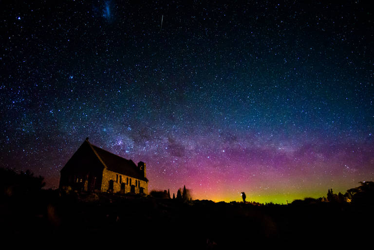 Zuiderlicht bij Lake Tekapo