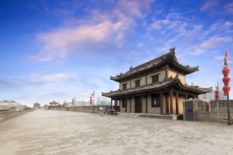 Op de stadsmuur in Xi'an