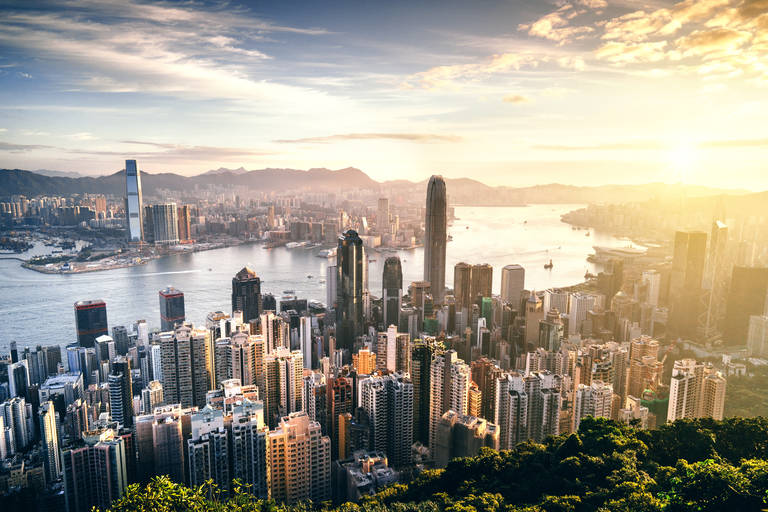 Uitzicht over Hong Kong