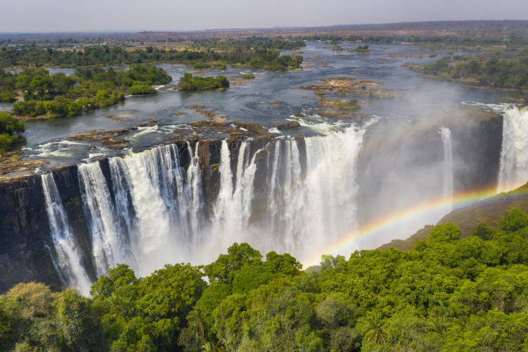 De Victoria Watervallen in Zimbabwe.