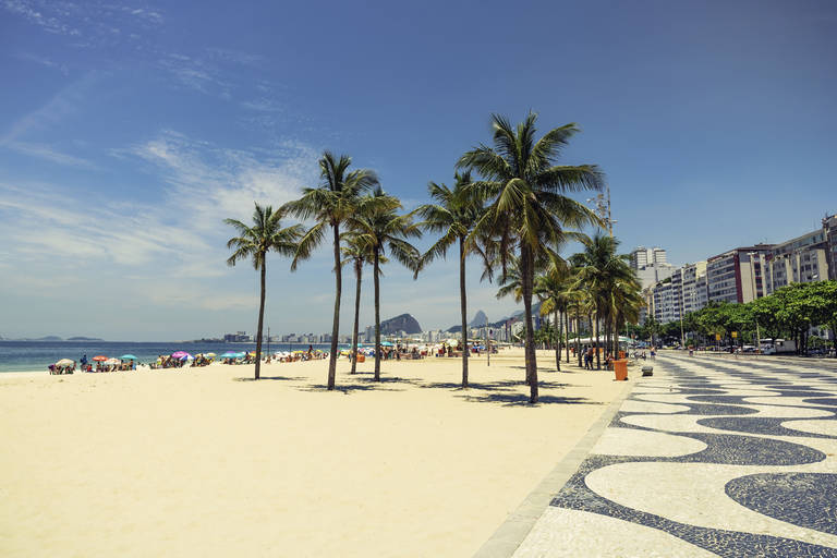 Boulevard van Copacabana beach