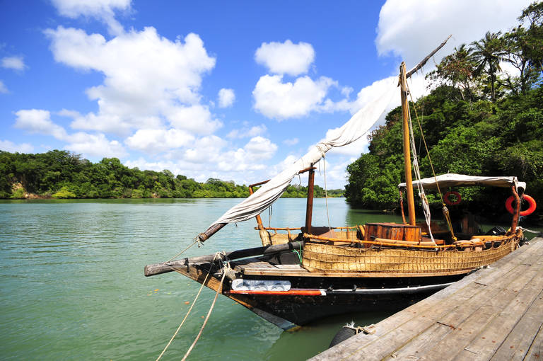 Traditionele zeilboot, Mombasa