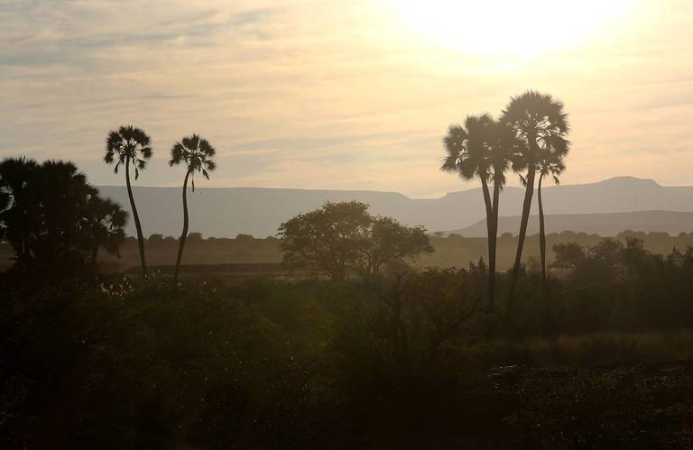 Zonsondergang in Damaraland