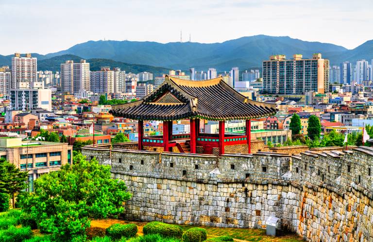 Suwon Hwaseong vesting muur