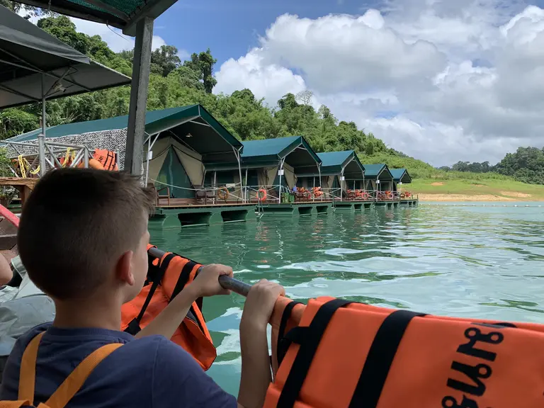 Aankomst bij Elephant Hills Thailand